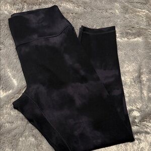 CRZ YOGA Black Tie-Dye Leggings